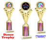 Dance trophy.  Great for your dance recitals, contests, gymnastic meets, schools and more. h501