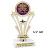 Mardi Gras Theme trophy.  Great trophy for your pageants, events, contests and more!   h416