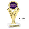Mardi Gras Theme trophy.  Great trophy for your pageants, events, contests and more!   501-2