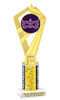 Mardi Gras Theme trophy.  Great trophy for your pageants, events, contests and more!   ph111 gold