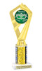 Mardi Gras Theme trophy.  Great trophy for your pageants, events, contests and more!   ph111 gold