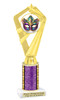 Mardi Gras Theme trophy.  Great trophy for your pageants, events, contests and more!   ph111 purple