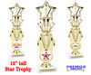Star Theme trophy.  Great trophy for your pageants, events, contests and more! 42655-764