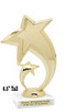 Star Trophy.  Star figure on choice of base.  Great for side awards, pageants, or for the star in your life!  6080