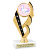 UNICORN TROPHY WITH 9 DESIGNS AVAILABLE AND CHOICE OF BASE. 6" TALL.  ph104