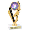 UNICORN TROPHY WITH 9 DESIGNS AVAILABLE AND CHOICE OF BASE. 6" TALL.  ph104