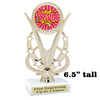 Trivia trophy.  6"tall with choice of insert design.  Great award for your Family Game Nights and Trivia contests!  h415