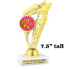 Trivia trophy.  Choice of insert design.  Great award for your Family Game Nights and Trivia contests!  ph113