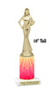 Queen figure with on star/festive themed column. 10" tall  Great for your pageants, festivals, contests or just for your favorite Queen.  Sr queen