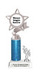 Custom glitter trophy with current year.  Add your logo or artwork for a unique award!  Numerous glitter colors and heights available - 5043s