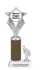 Custom glitter trophy with current year.  Add your logo or artwork for a unique award!  Numerous glitter colors and heights available - 5086s