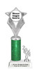 Custom glitter trophy with current year.  Add your logo or artwork for a unique award!  Numerous glitter colors and heights available - 5086s