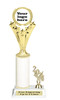 Custom glitter trophy with current year.  Add your logo or artwork for a unique award!  Numerous glitter colors and heights available - h501