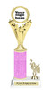 Custom glitter trophy with current year.  Add your logo or artwork for a unique award!  Numerous glitter colors and heights available - h501