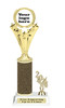 Custom glitter trophy with current year.  Add your logo or artwork for a unique award!  Numerous glitter colors and heights available - h501