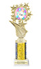 Easter theme Trophy. Choice of column color and height.  Great award for your pageants, events, competitions, parties and more. 696-2