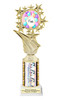 Easter theme Trophy. Choice of column color and height.  Great award for your pageants, events, competitions, parties and more. 696-2