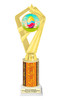 Easter theme Trophy. Choice of column color and height.  Great award for your pageants, events, competitions, parties and more. ph111-2