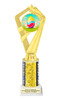 Easter theme Trophy. Choice of column color and height.  Great award for your pageants, events, competitions, parties and more. ph111-2