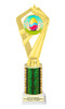 Easter theme Trophy. Choice of column color and height.  Great award for your pageants, events, competitions, parties and more. ph111-2