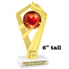 Valentine theme  Trophy.   Great award for your pageants, events, competitions, parties and more. ph111