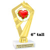 Valentine theme  Trophy.   Great award for your pageants, events, competitions, parties and more. ph111