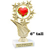 Valentine theme  Trophy.   Great award for your pageants, events, competitions, parties and more. 696