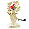 Valentine theme  Trophy.   Great award for your pageants, events, competitions, parties and more. 696