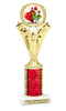 Valentine theme trophy.  Great trophy for your pageants, events, contests and more!   Red column h501