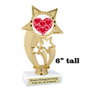 Valentine theme  Trophy.   Great award for your pageants, events, competitions, parties and more. ph54