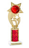 Valentine theme trophy.  Great trophy for your pageants, events, contests and more!   Red column ph54