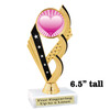 Valentine theme  Trophy.   Great award for your pageants, events, competitions, parties and more. ph104