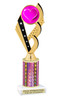 Valentine theme trophy.  Great trophy for your pageants, events, contests and more!  Pink column ph104