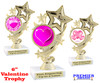 Valentine theme  Trophy.   Great award for your pageants, events, competitions, parties and more. f649