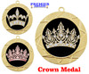 Crown  Medal  Choice of 9 designs. Great for your pageants, contests, or for your favorite Queen/Princess  (940g