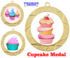 Cupcake theme medal. Choice of 9 designs. Great for your cupcake wars competitions, bake offs, pageants or just for your favorite baker. 940g