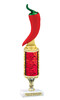 Chili themed trophy - great for your chili contests, BBQ competitions and more.  Height starts at 10" tall  Red