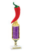 Chili themed trophy - great for your chili contests, BBQ competitions and more.  Height starts at 10" tall  Red