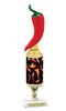 Chili themed trophy - great for your chili contests, BBQ competitions and more.  Height starts at 10" tall  sub 2