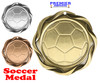 Soccer  Medal  Choice of 3 finishes. Soccer medal. Great for your Soccer teams, schools, rec departments  45015