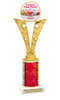 Easter theme Trophy. Choice of column color and height.  Great award for your pageants, events, competitions, parties and more. 91546