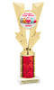 Easter theme Trophy. Choice of column color and height.  Great award for your pageants, events, competitions, parties and more. 92746