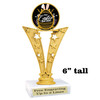 Easter theme trophy.  Festive award for your Easter pageants, contests, competitions and more.  91546