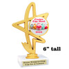 Easter theme trophy.  Festive award for your Easter pageants, contests, competitions and more.  91576