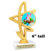 Easter theme trophy.  Festive award for your Easter pageants, contests, competitions and more.  91576