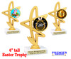 Easter theme trophy.  Festive award for your Easter pageants, contests, competitions and more.  91576