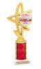 Easter theme Trophy. Choice of column color and height.  Great award for your pageants, events, competitions, parties and more. 91576