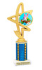 Easter theme Trophy. Choice of column color and height.  Great award for your pageants, events, competitions, parties and more. 91576