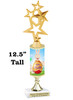 Easter theme trophy.  Festive award for your Easter pageants, contests, competitions and more.  stem 4115