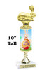 Easter theme trophy.  Festive award for your Easter pageants, contests, competitions and more.  stem Bunny